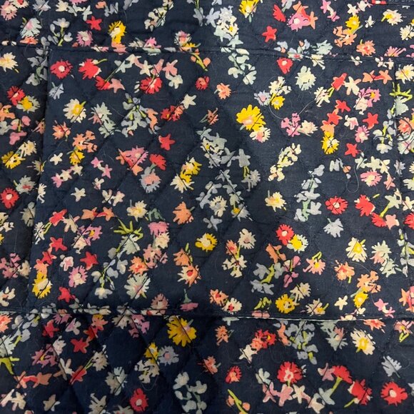 Vera Bradley XL Zippered Tote‎ Bag Padded Laptop Floral Double Pockets 22X14X7 - Picture 5 of 9